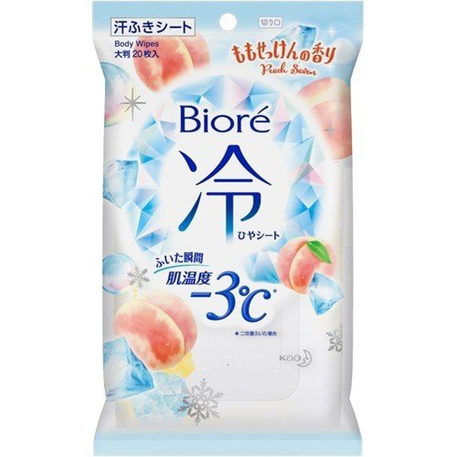 카오 비오레 냉시트 복숭아 비누 향기 20매