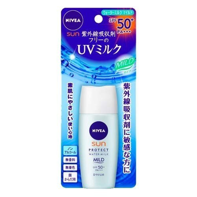 카오 니베아썬 UV 프로텍트 워터 우유 마일드 SPF50 + 30ml　　　　